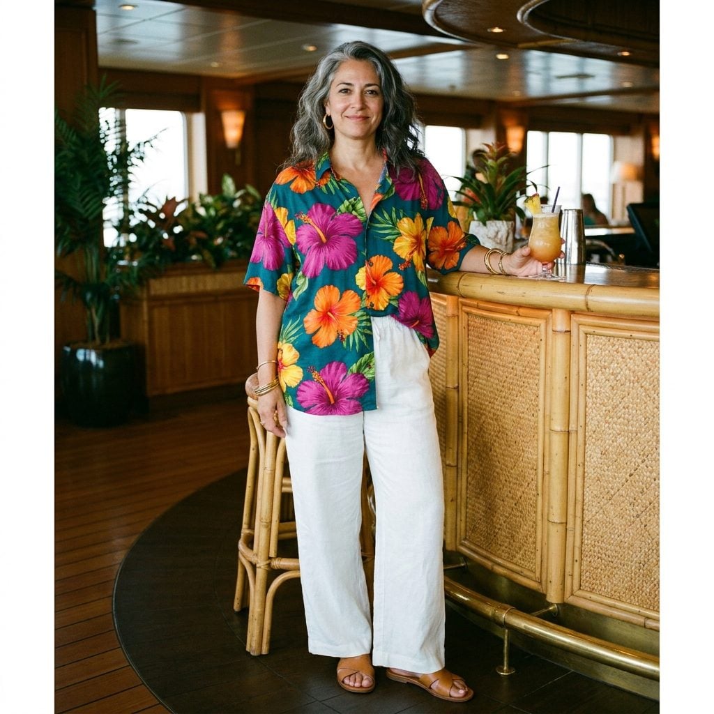 The Short-Sleeve Button-Up Shirt With Flowers the Size of Dinner Plates