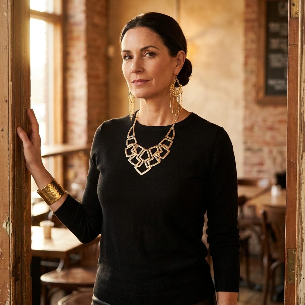Wearing a Statement Necklace and Statement Earrings and a Statement Bracelet All at the Same Time