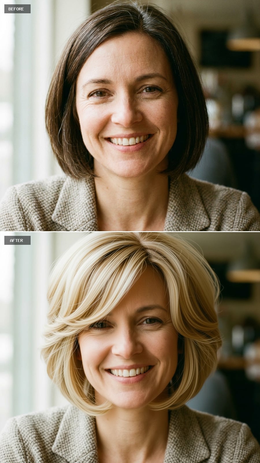 Blonde Took Over Her Bob and Somehow Made It Look Completely Different