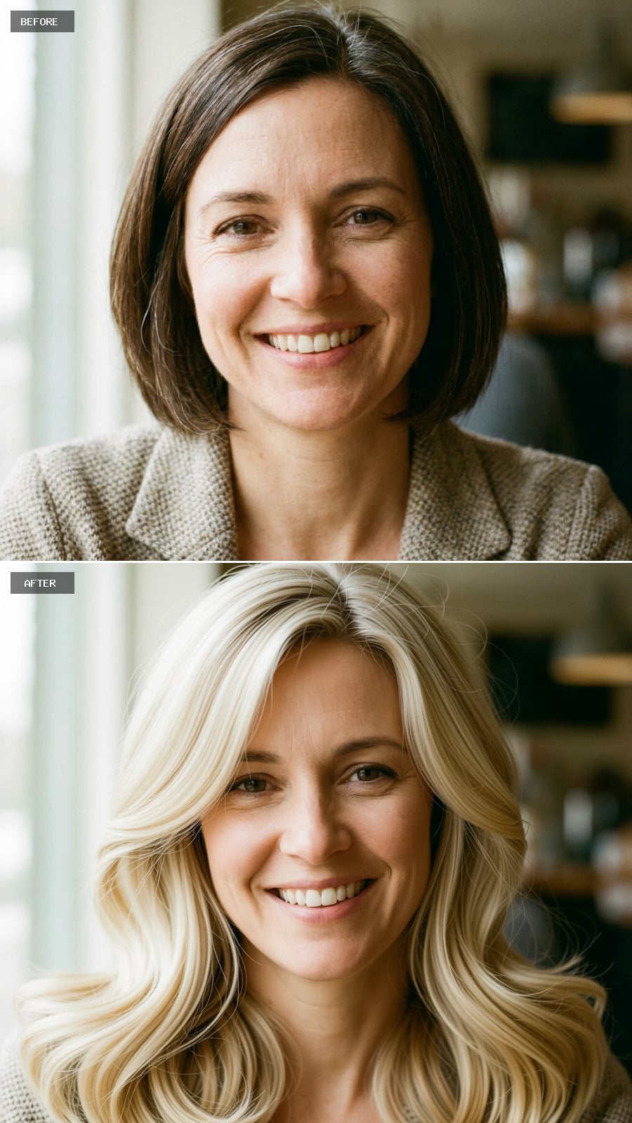 Blonde Waves Took Over, and Her Bob Never Stood a Chance