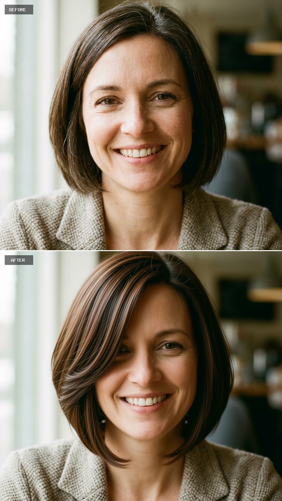 Chocolate Highlights on a Bob: How One Color Technique Changes the Whole Read