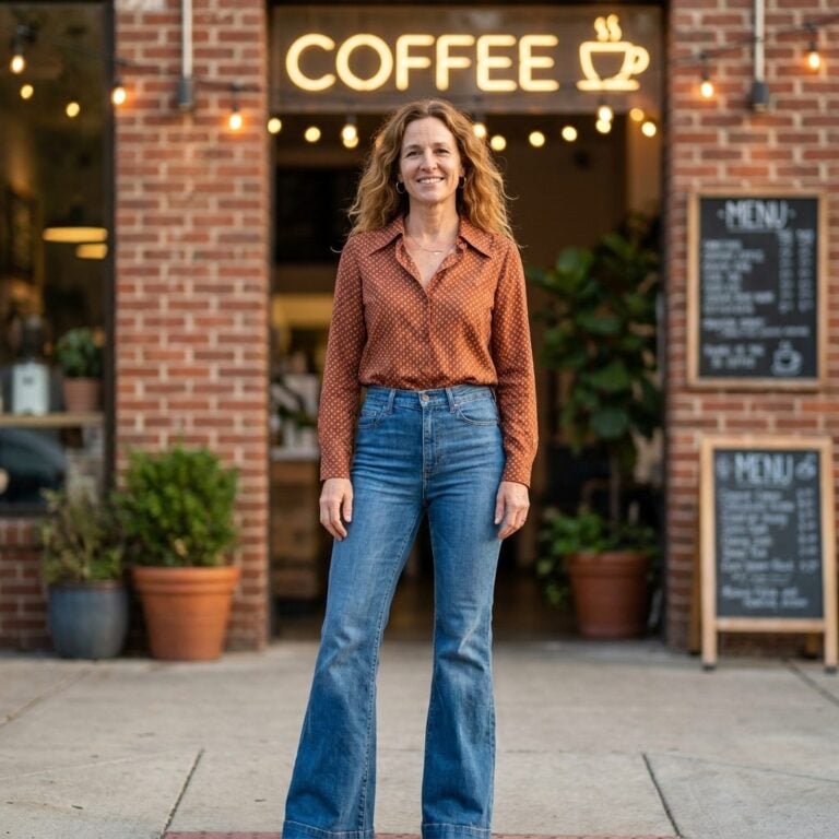 Her 1970s Bell-Bottom-and-Blouse Combo Was Long Overdue for a Modern Rescue — Here Are 24 Before & After Looks — Before