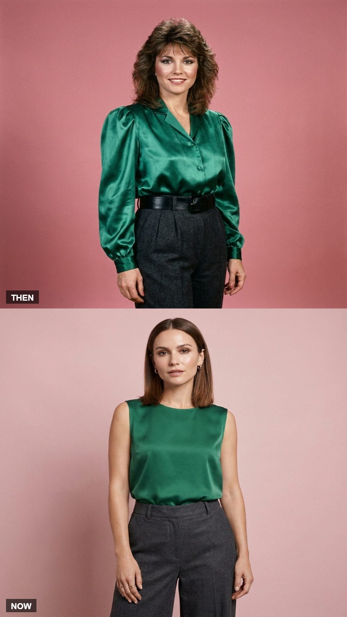 The Blouson Silhouette Puffed Out at the Waist Like a Small Balloon