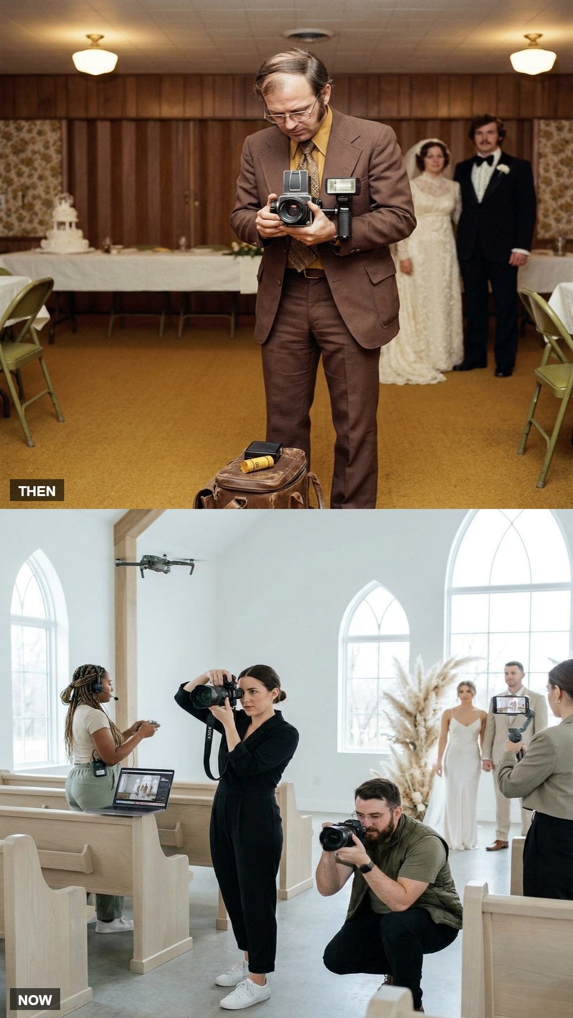 The Wedding Photographer: Limited Film Frames vs. a Full Production Team