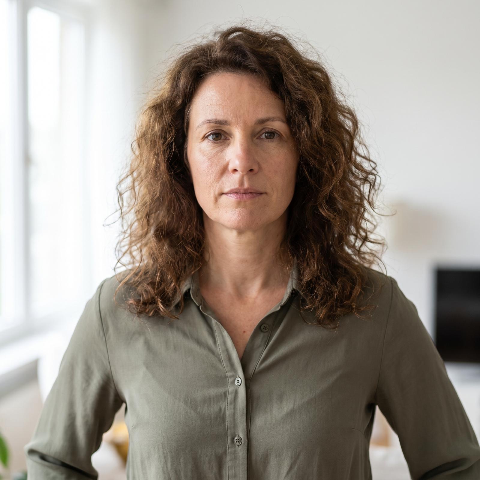 Naturally curly hair before and after AI hairstyle transformations