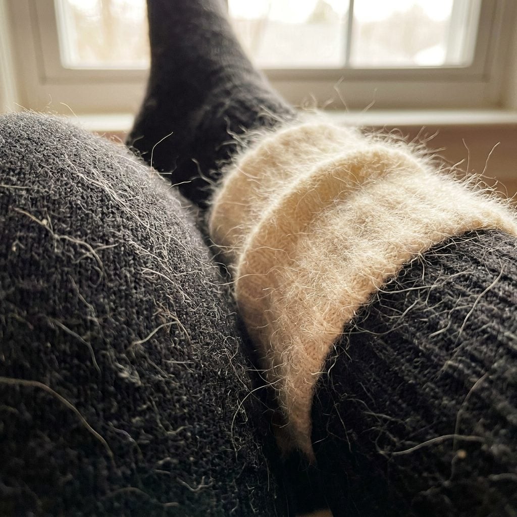 The Angora Blend Pair That Shed on Every Dark Surface You Owned