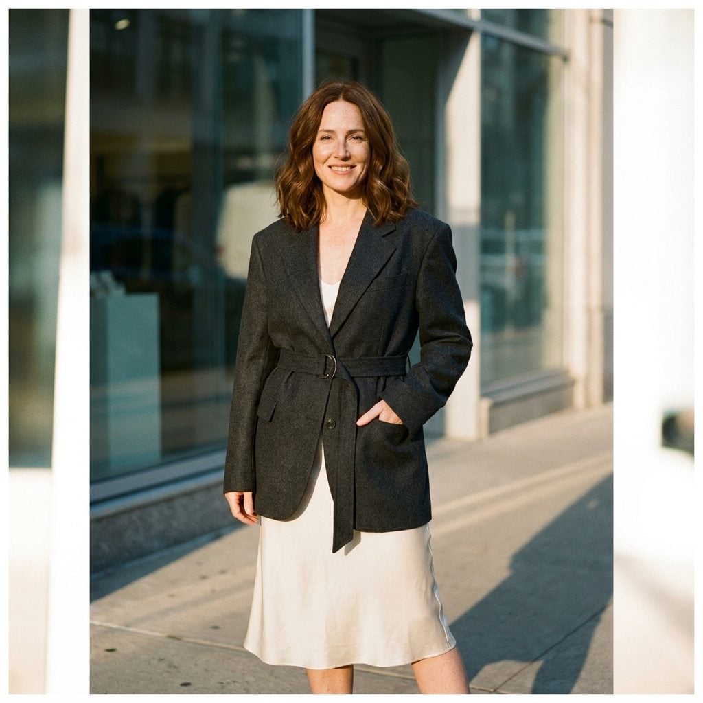 Belt It Over a Slip Dress to Kill the Boxy Fit