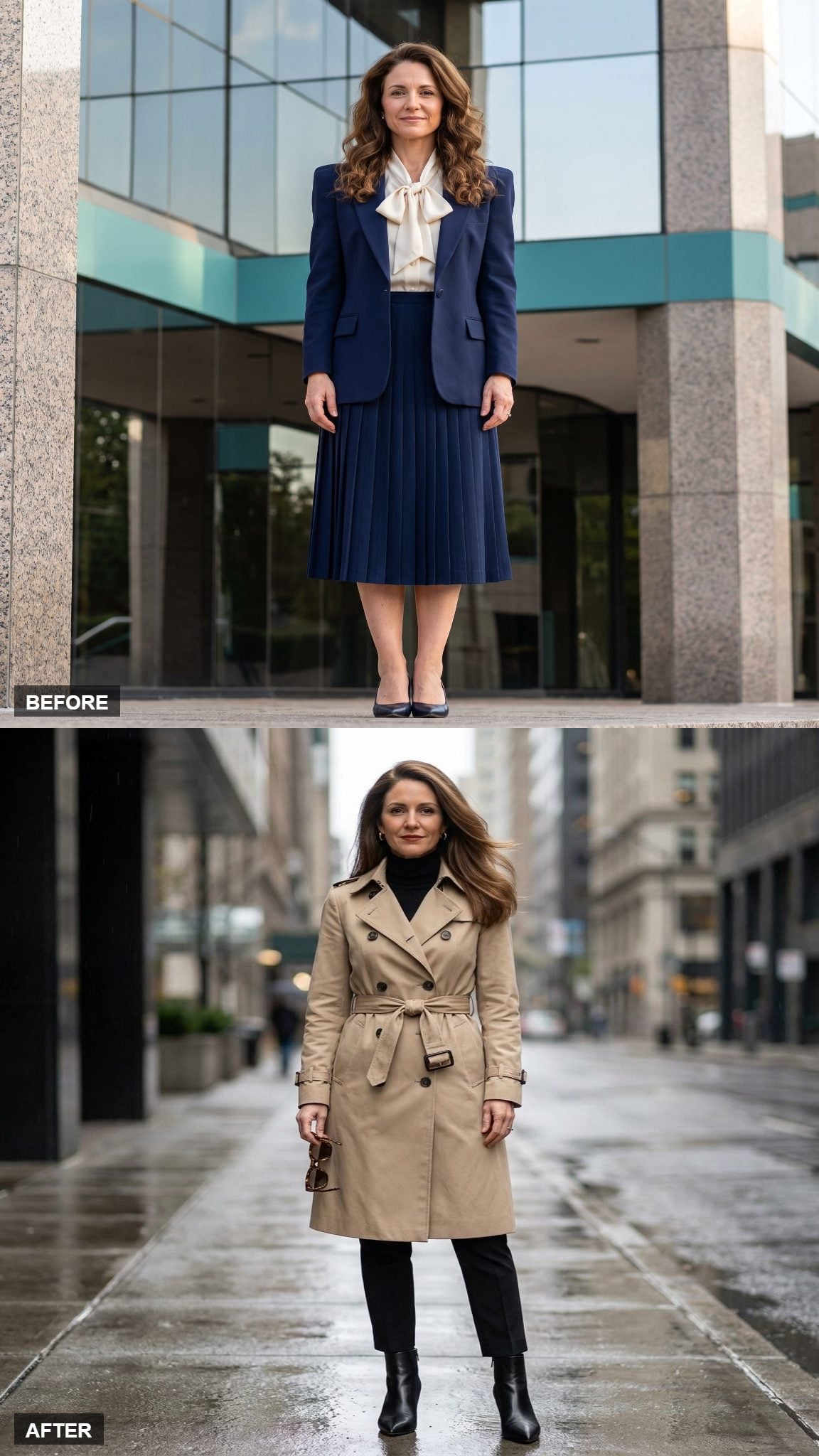 The Belted Trench Over Head-to-Toe Black