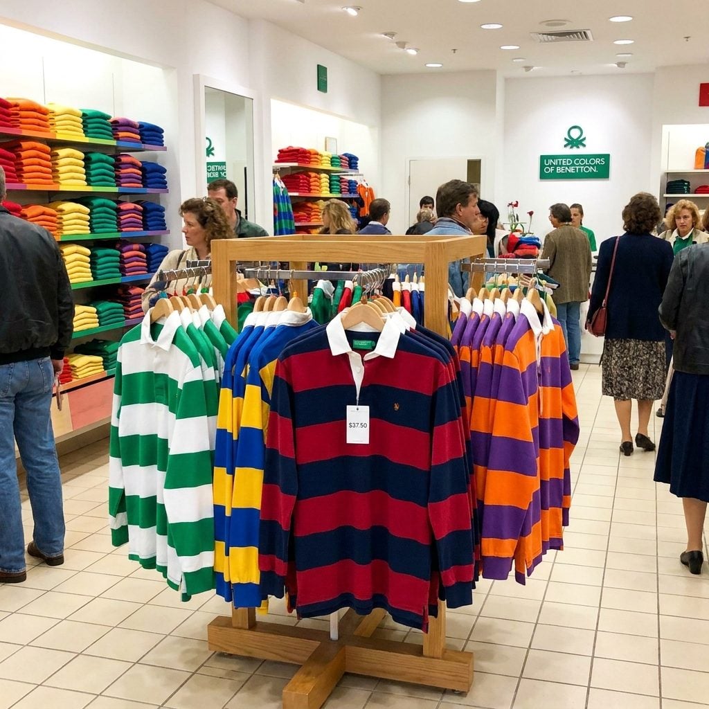 A Benetton Rugby Shirt: About $38 in the 1980s