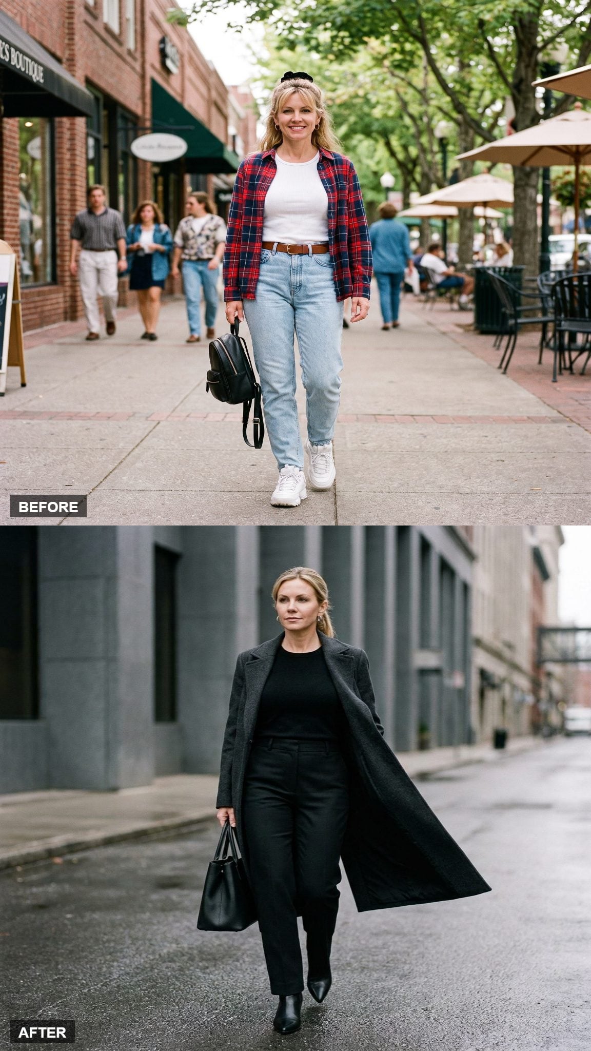 Black Cashmere and a Long Wool Coat, Nothing Else