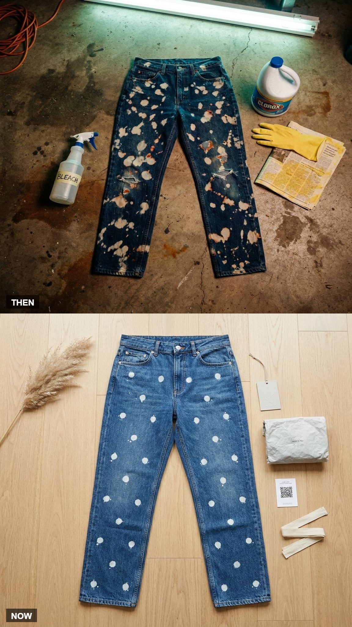 The Bleach-Splatter DIY Went Professional