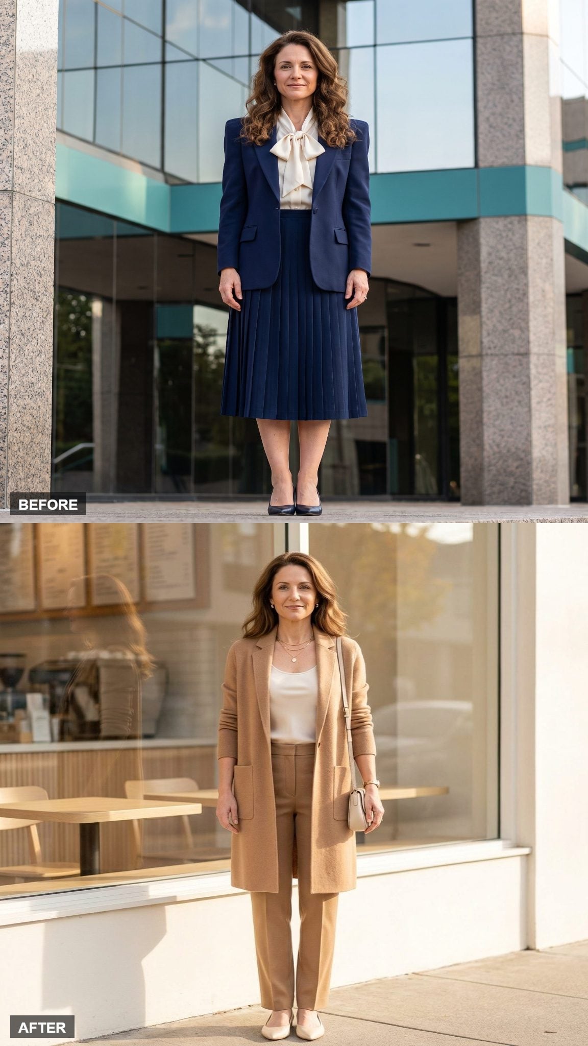 The Camel Cardigan Suit