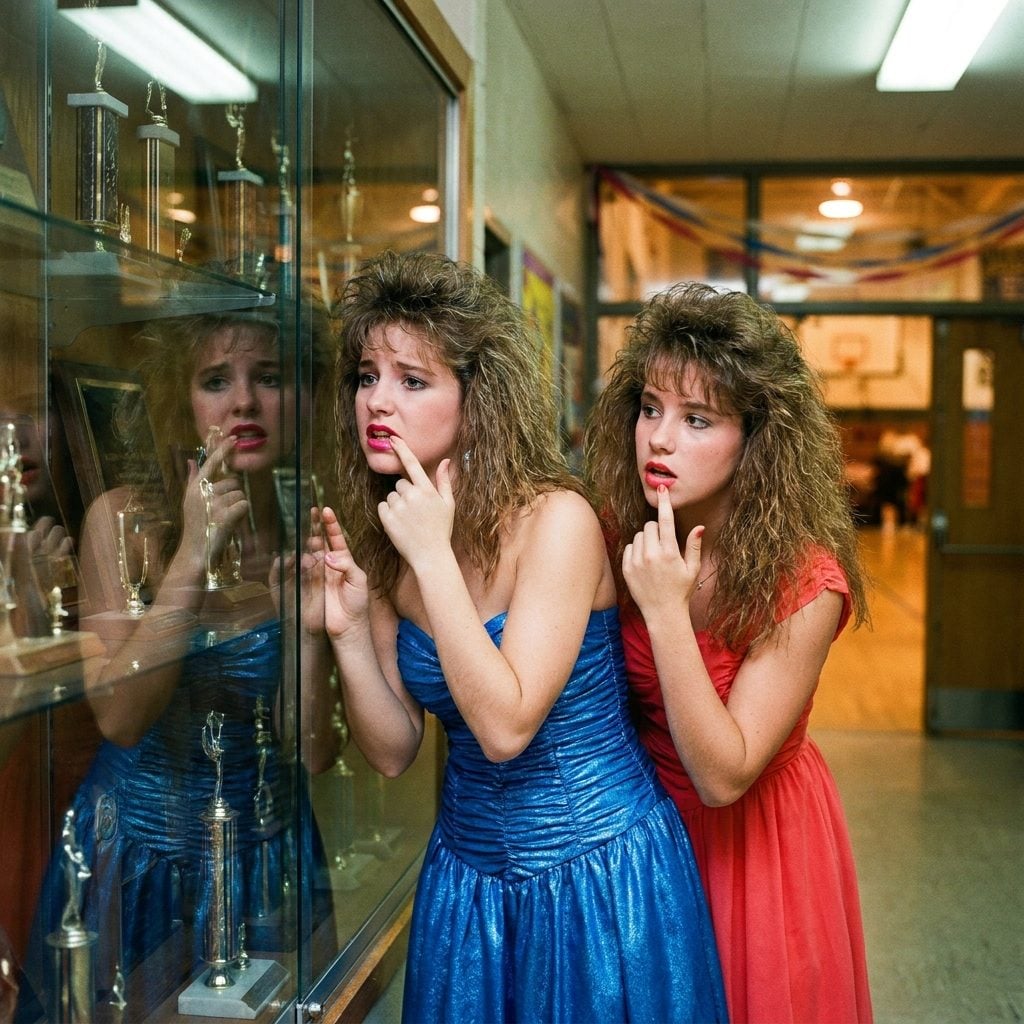 Checking Your Teeth for Lipstick in Every Reflective Surface Available