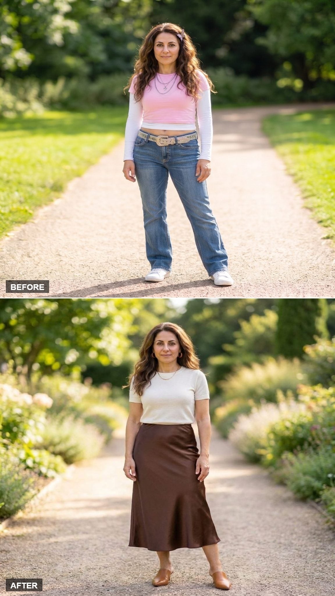 The Chocolate Slip Skirt That Retires the Rhinestone Belt for Good
