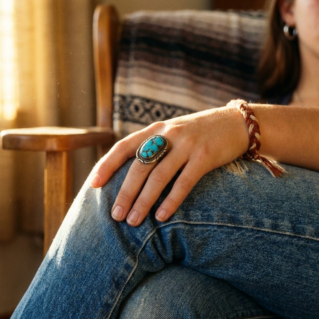 The Chunky Turquoise-Colored Ring Your Older Sister Bought at a Craft Fair