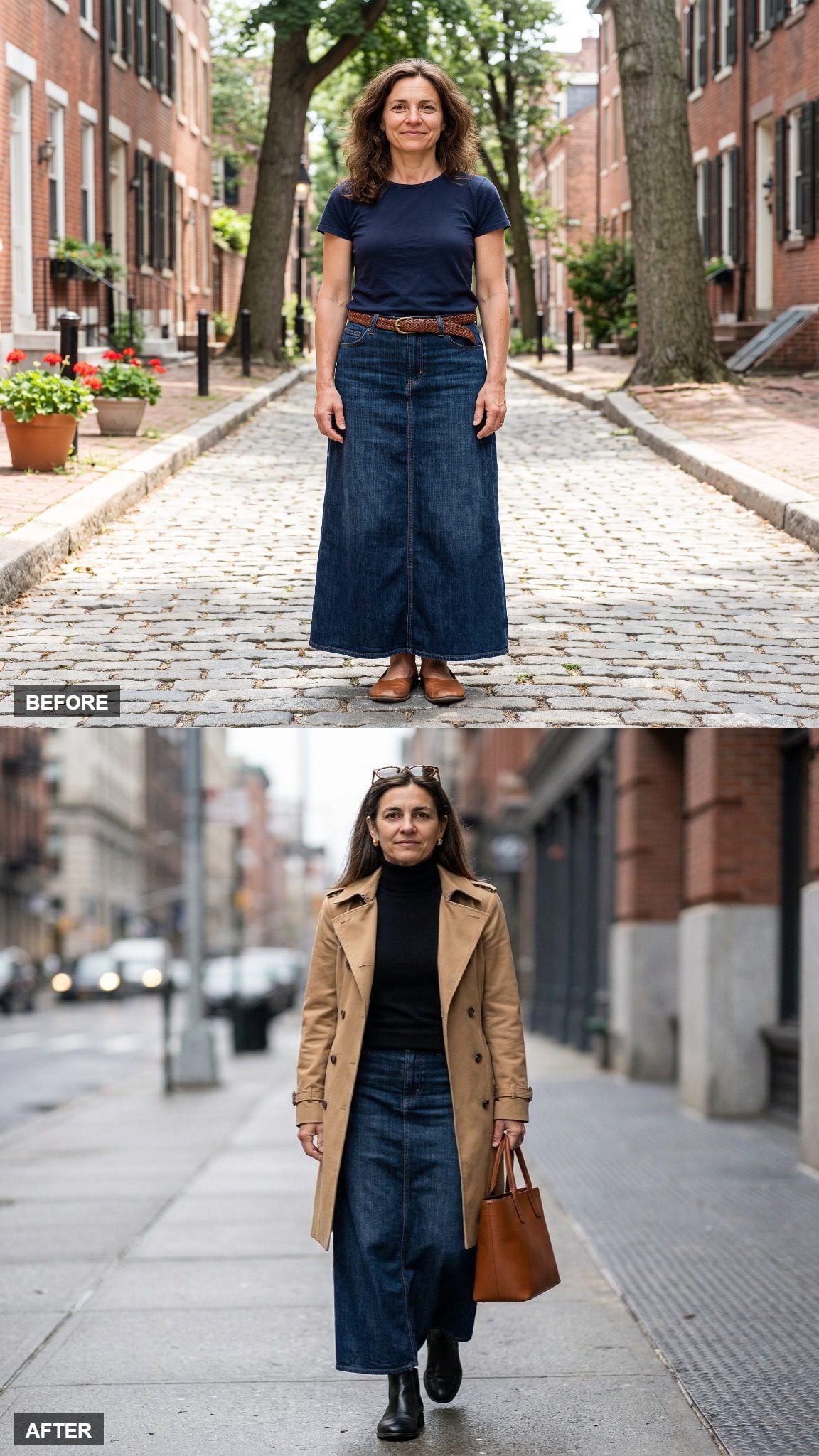 Trench-Coat Polish in Camel and Black
