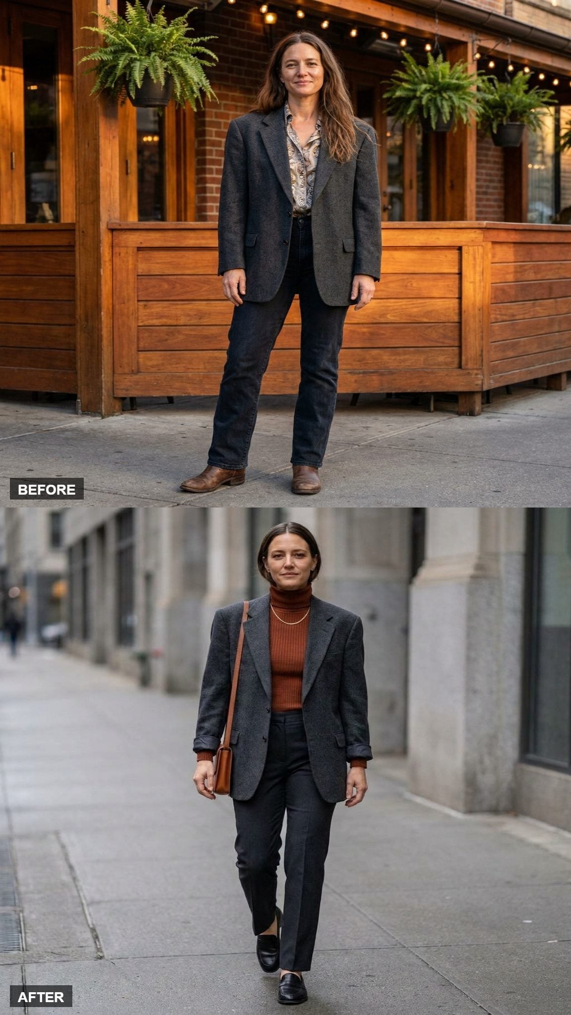 City Errands in Charcoal and Rust