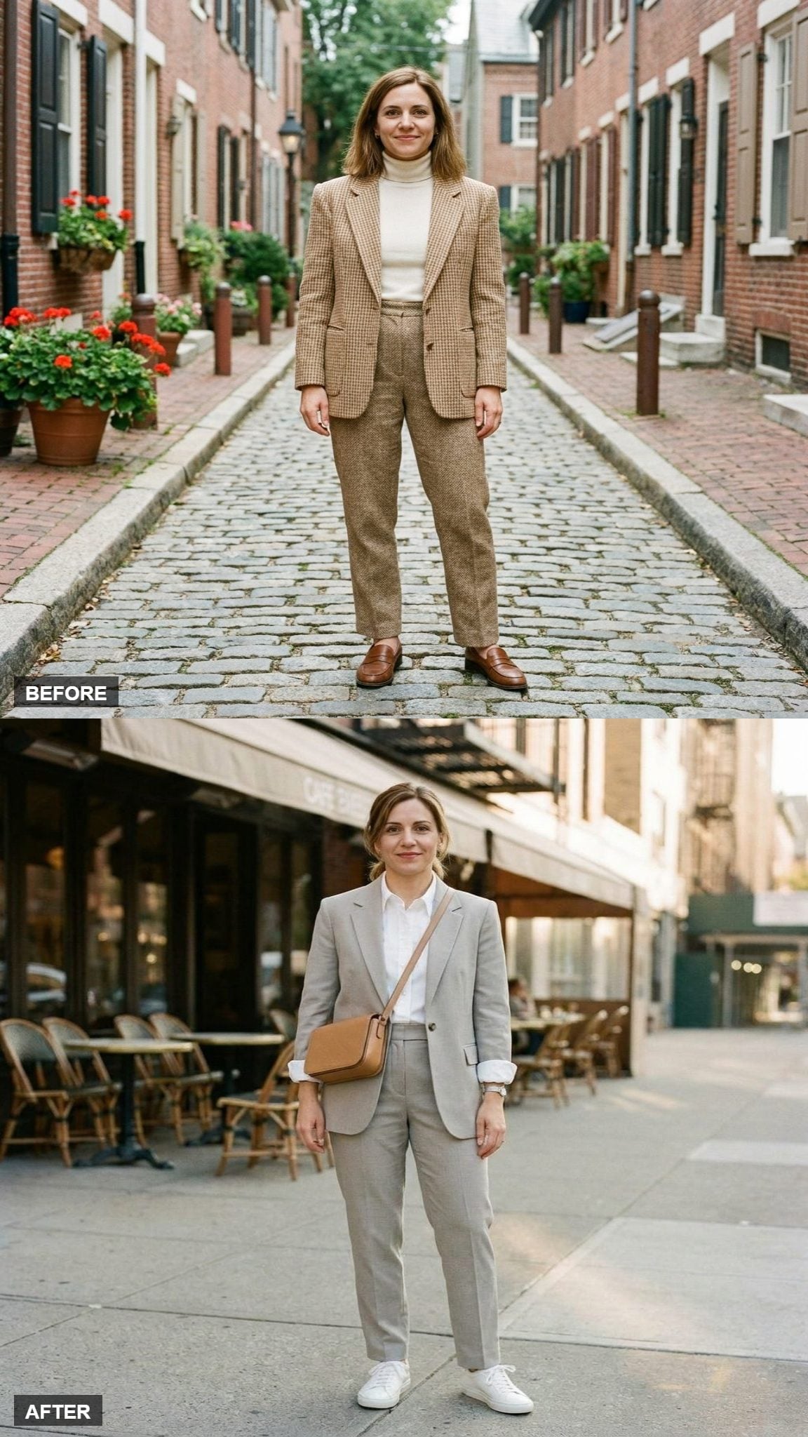 City Errands in Stone Gray and White