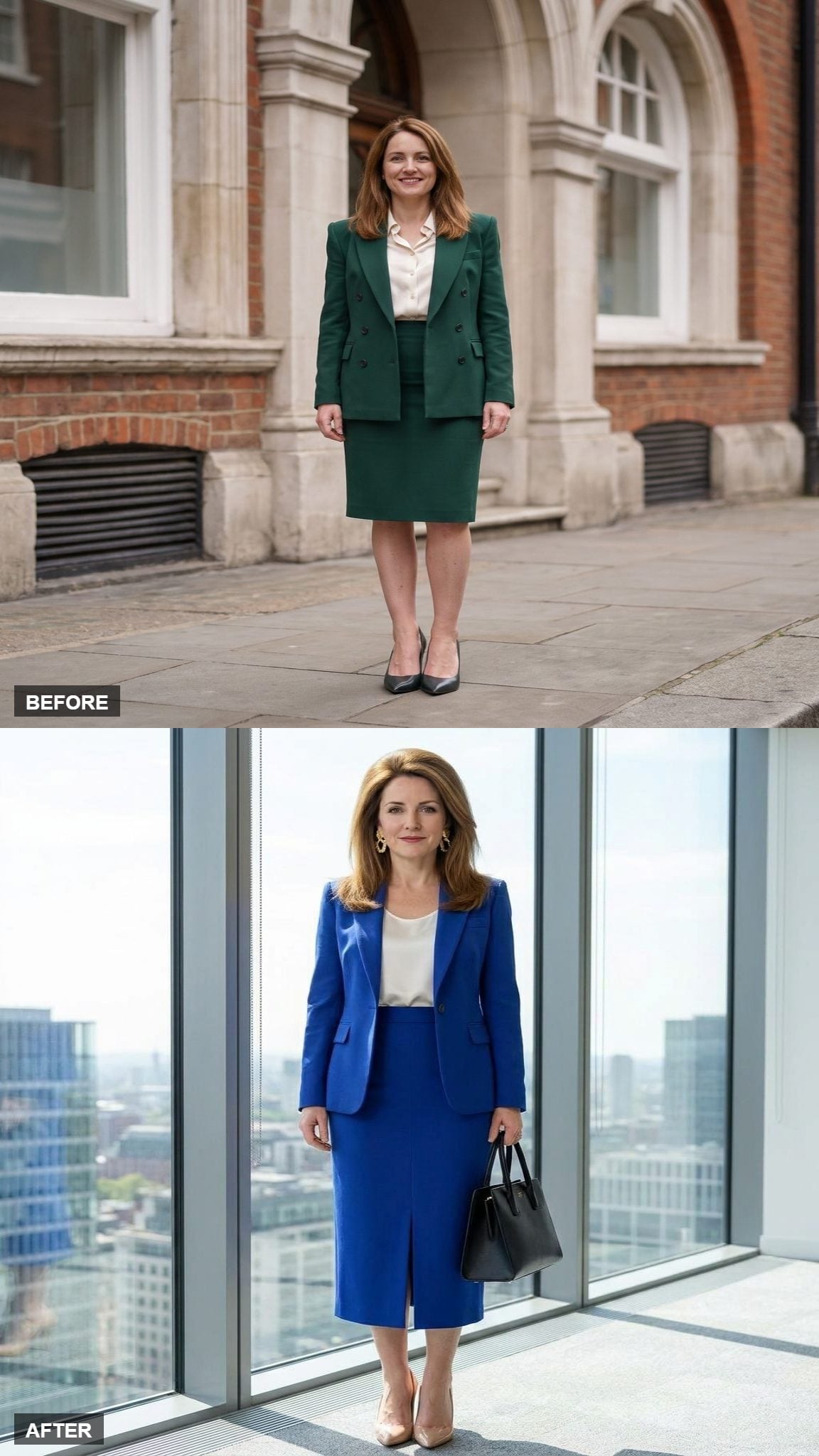 Cobalt Blue for the Woman Chairing the Meeting