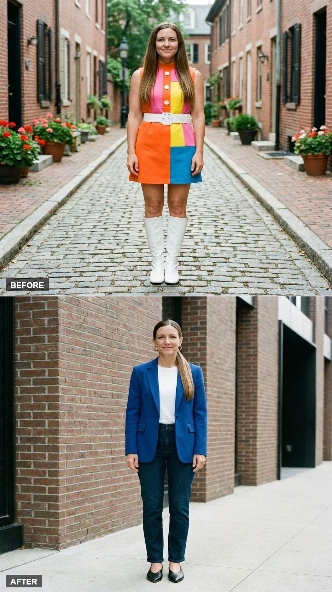 Cool-Girl Tailoring in a Royal Blue Blazer