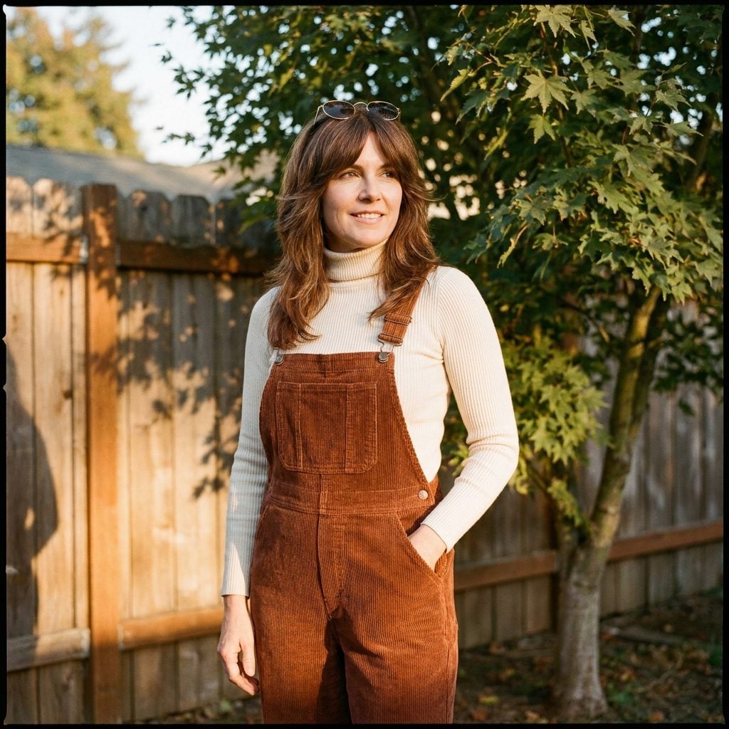 Corduroy Overalls With One Strap Always Sliding Loose