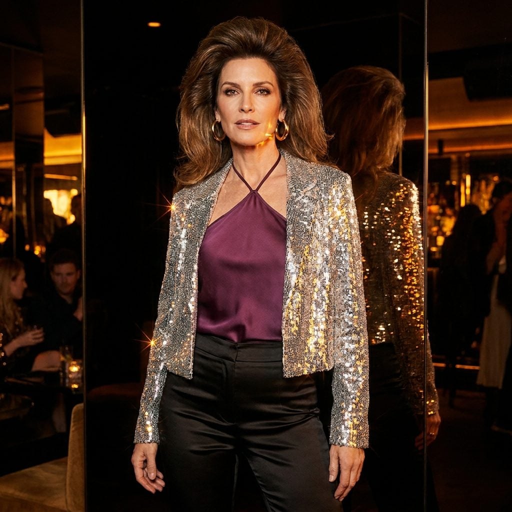 The Cropped Sequin Jacket for Disco Nights
