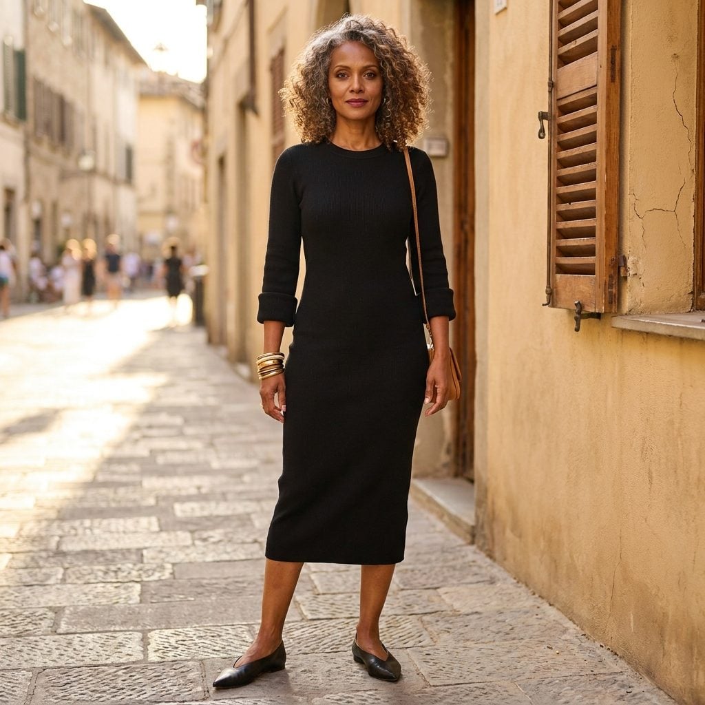 Cuff the Sleeves and Slide On a Row of Stacked Bangles for a Hard-Edged Softness