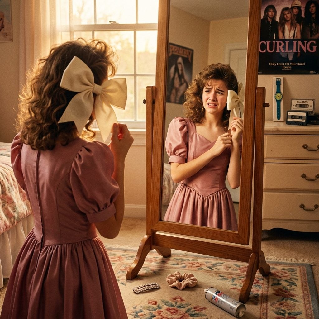 Deciding at the Last Possible Moment Whether to Wear the Floppy Bow in Your Hair or Not