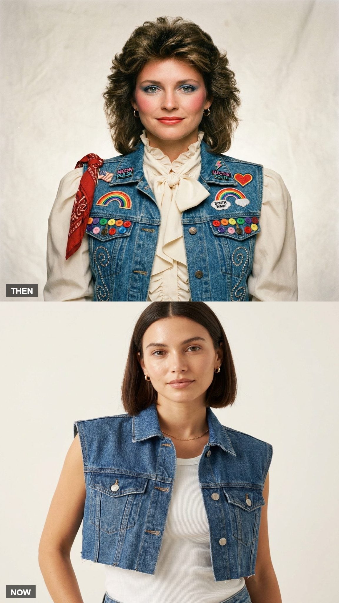 The Denim Vest Went From Layering Rule to Layering Choice