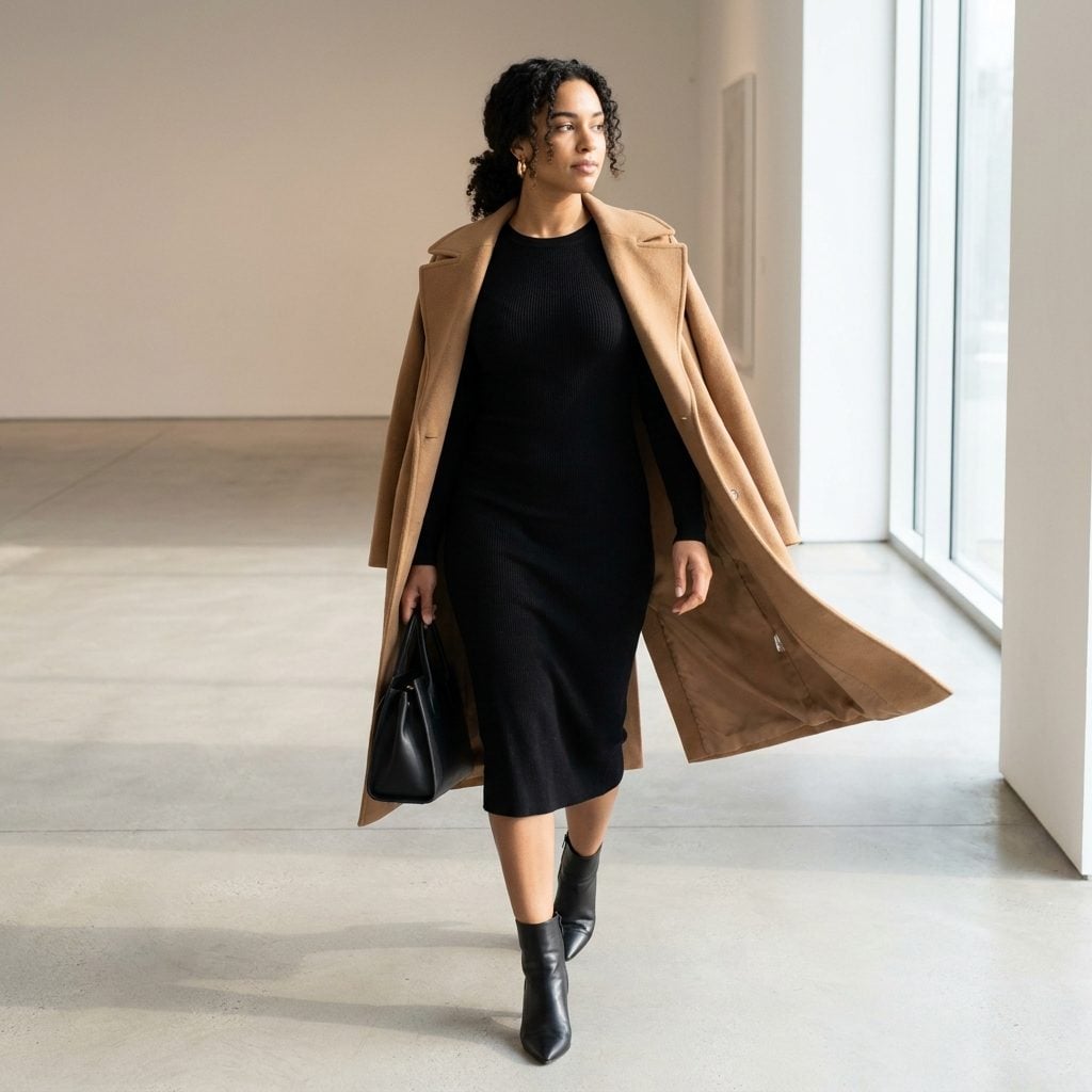 Drape a Long Wool Coat Over Your Shoulders and Never Put Your Arms Through