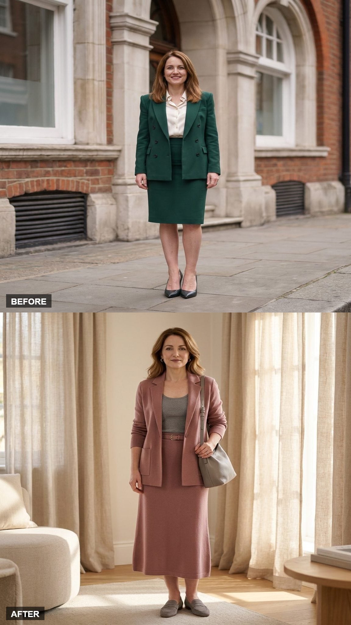 Dusty Rose and Gray for the Quiet-Luxury Weekend