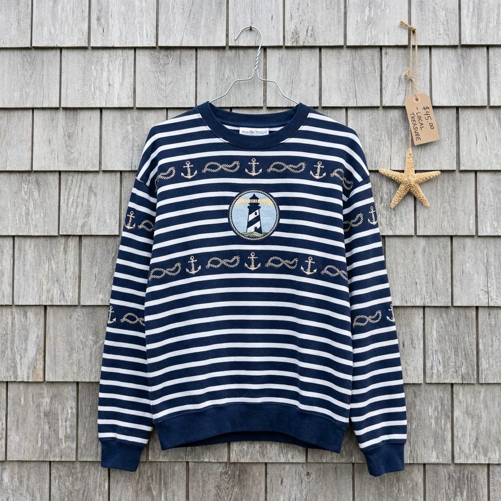 The Embroidered Lighthouse Sweatshirt That Signaled You Had Recently Been to the Coast