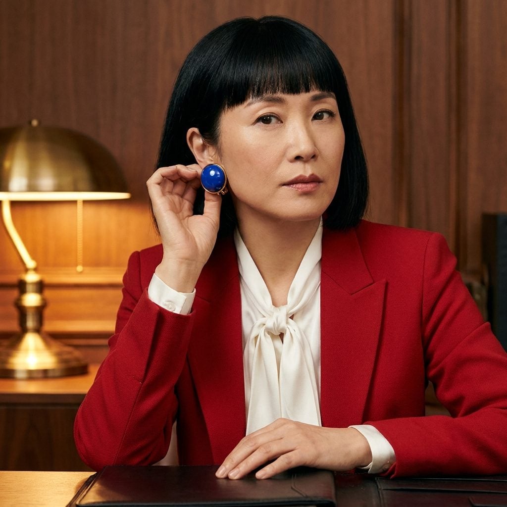 Enormous Clip-On Button Earrings in Bold Primary Colors That Left Marks Lasting Until Tuesday