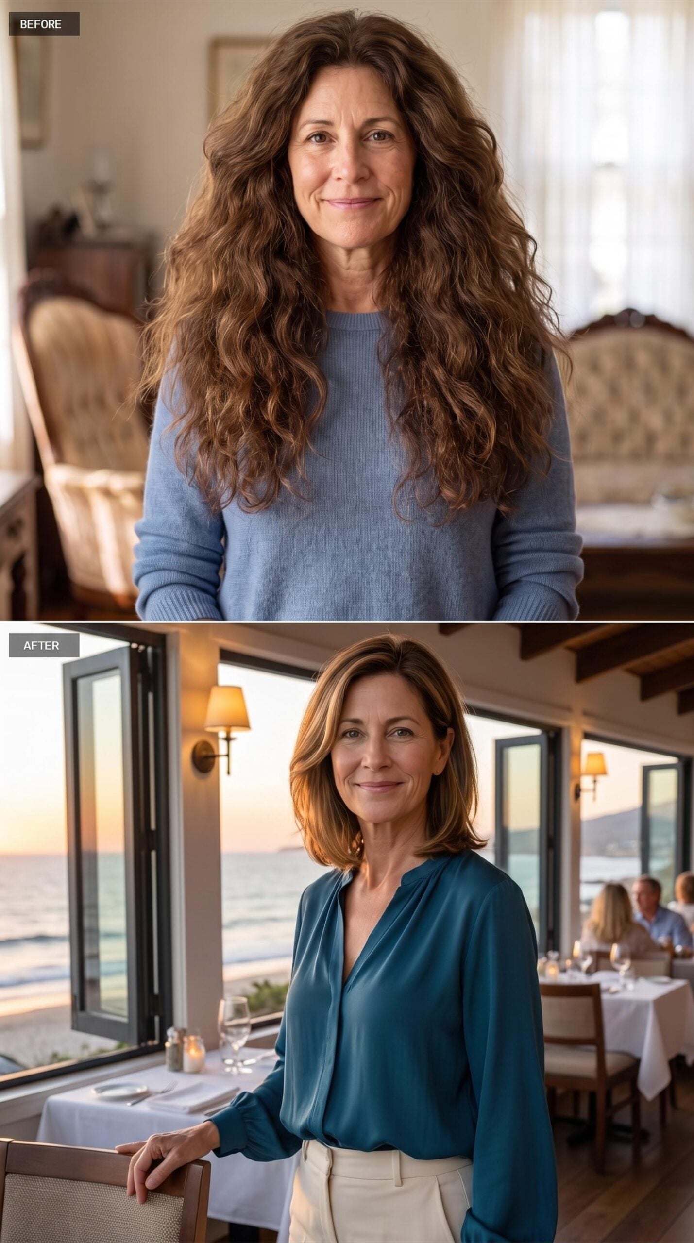 Sunset Restaurant, Teal Silk, and a Clavicut with Lift at the Ends