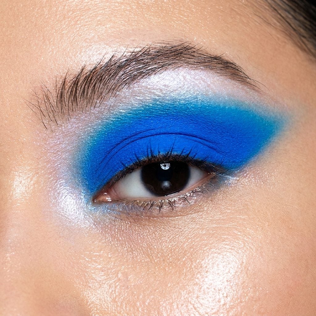 The Exact Shade of Blue Eyeshadow That Went From Lid to Brow in One Continuous Sweep