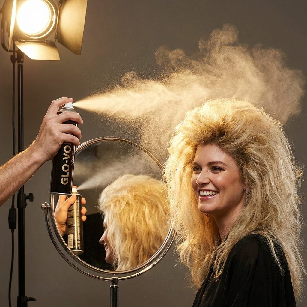 The Final Spritz of Aqua Net That Sealed the Whole Look Into Permanence