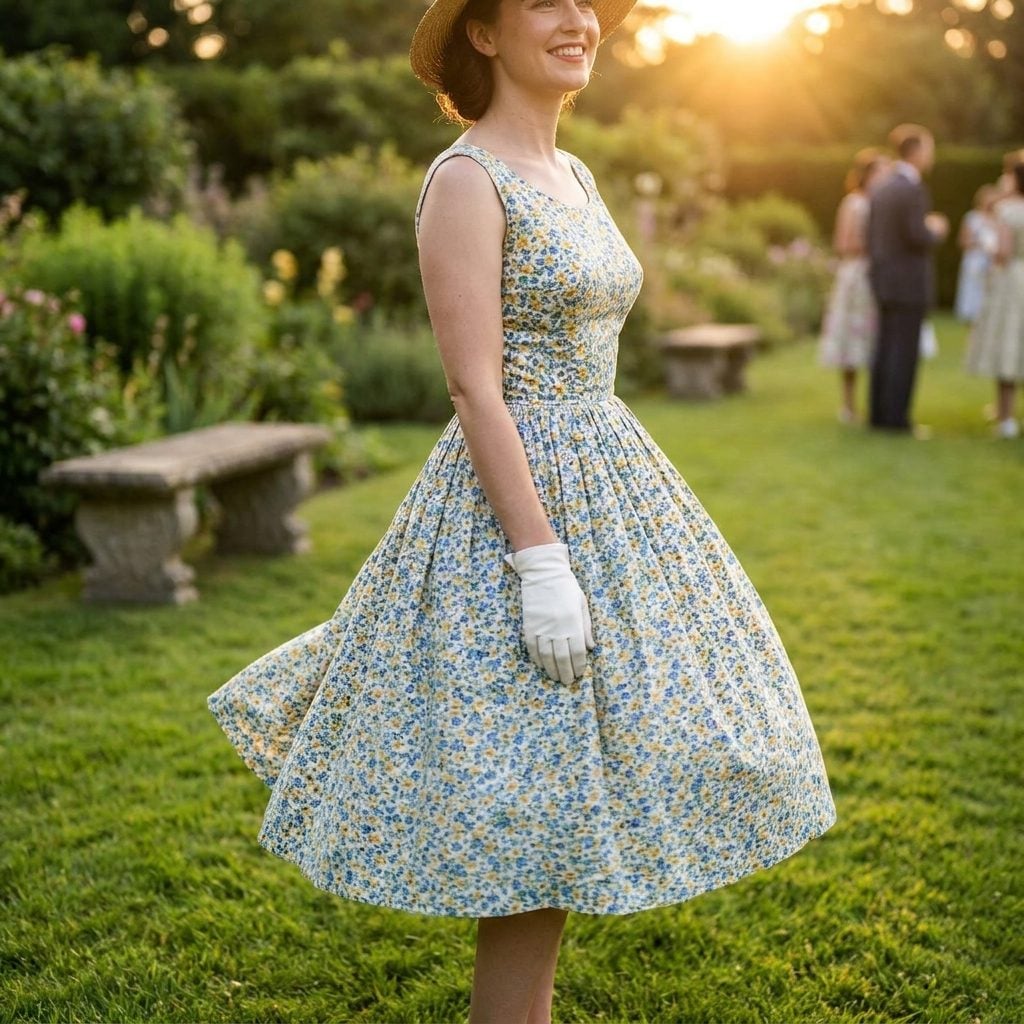 The Floral Garden-Party Dress