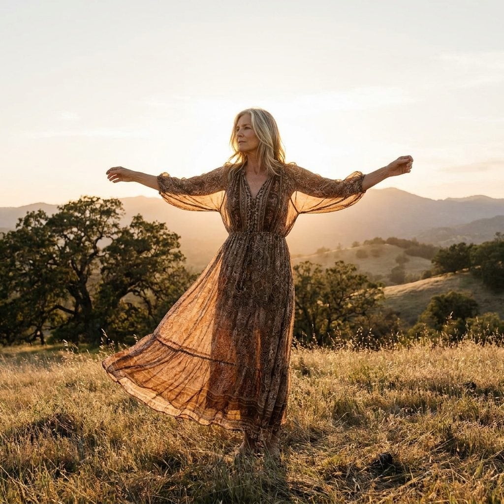 The Flowing Boho Maxi Dress