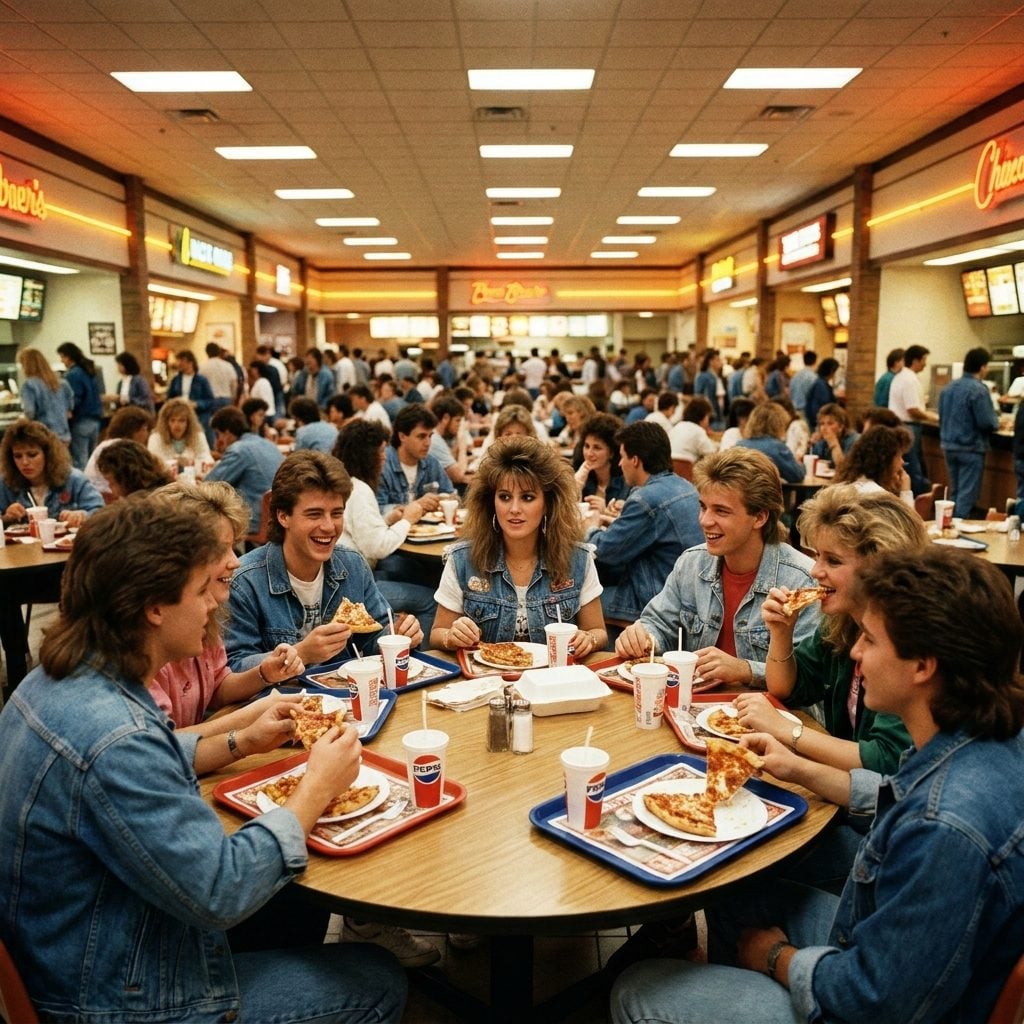 The Food Court Was Your Second Living Room and Everyone Knew Where to Find You