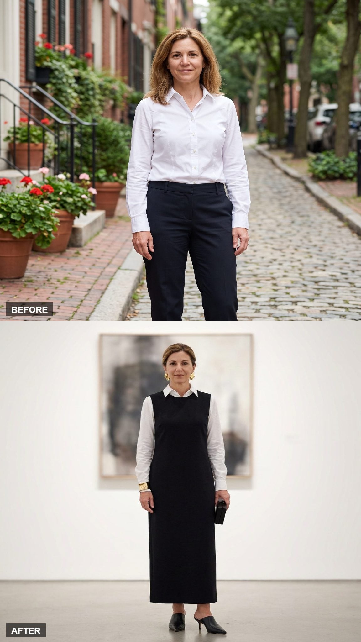 Gallery Evening in a Column of Black