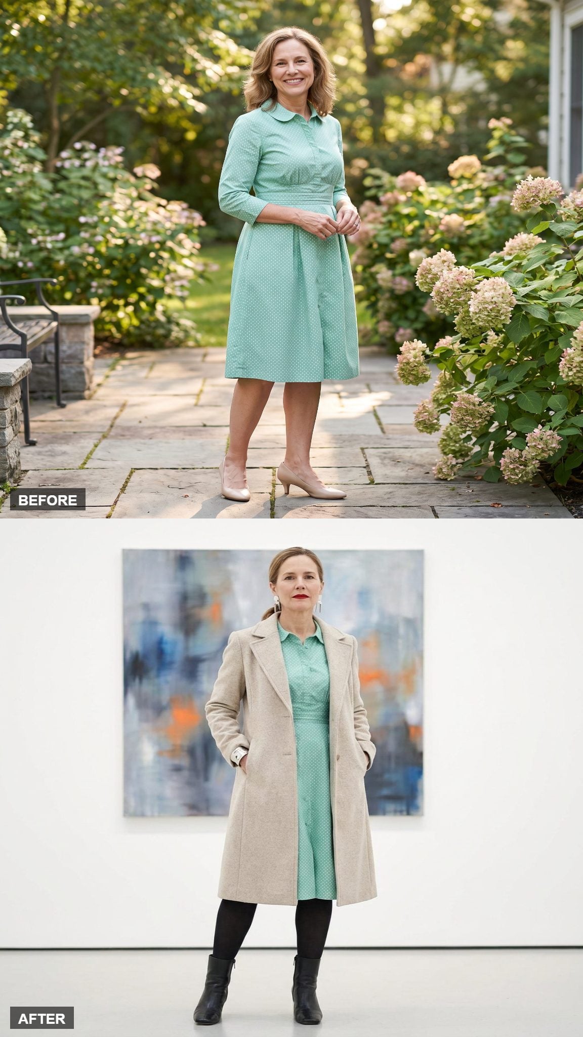 Gallery Opening with an Architectural Coat