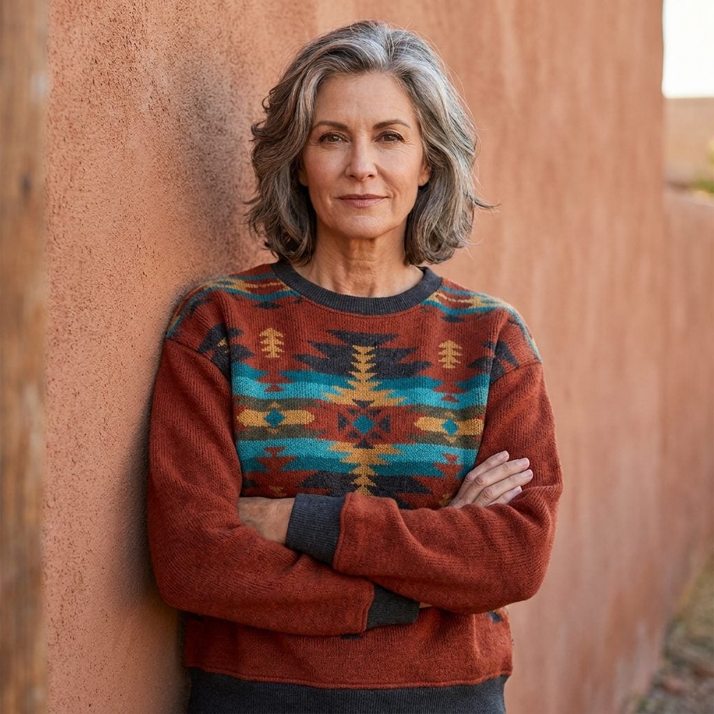 The Geometric Pattern Sweatshirt That Thought It Was an Aztec Blanket