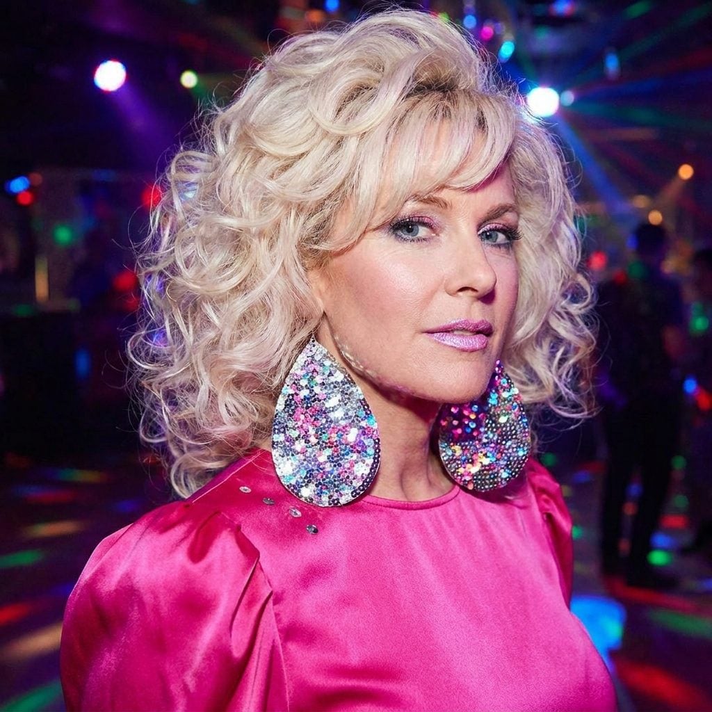 Giant Sequined Drop Earrings That Caught Light From Across the Room and Shed Sequins Everywhere