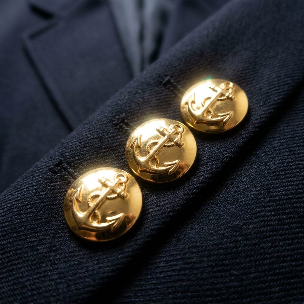 The Gold Button Detail That Made Everything Look More Official