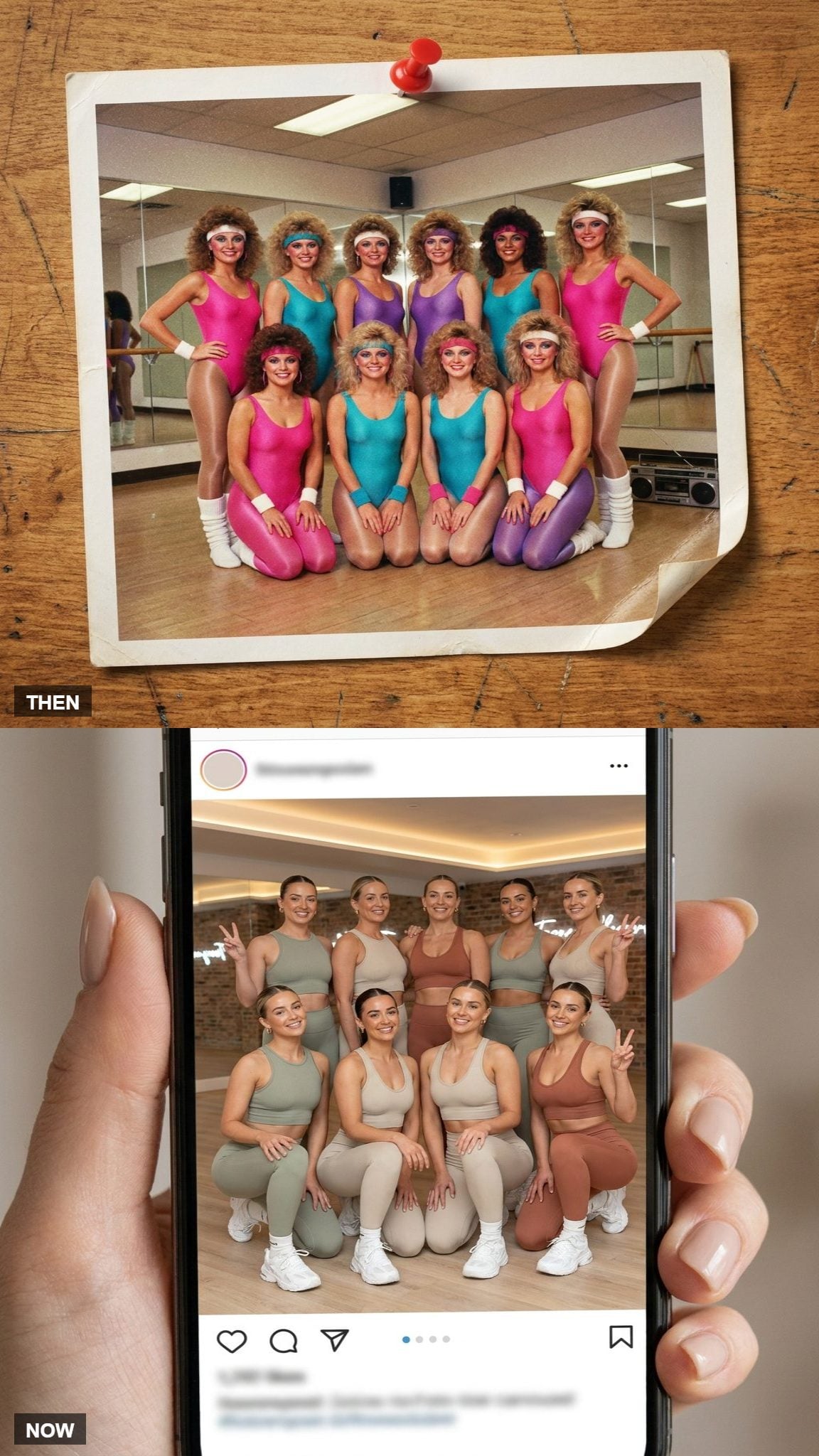 The Group Fitness Class Photo That Lived in a Physical Album