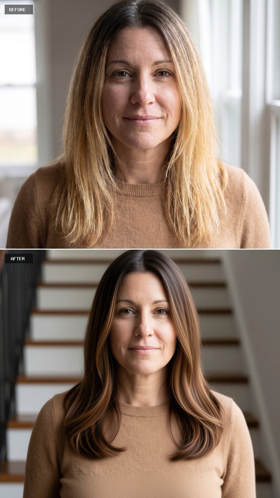 Brown Base, Caramel Highlights, and a Color That Finally Has Its Story Straight