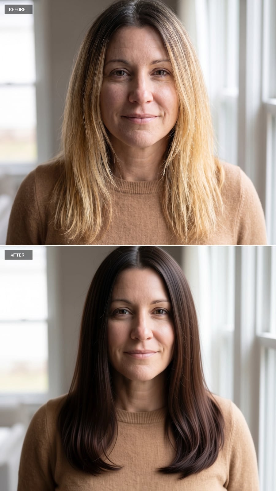 Brunette Done So Deliberately It Rewrites What "Natural" Means