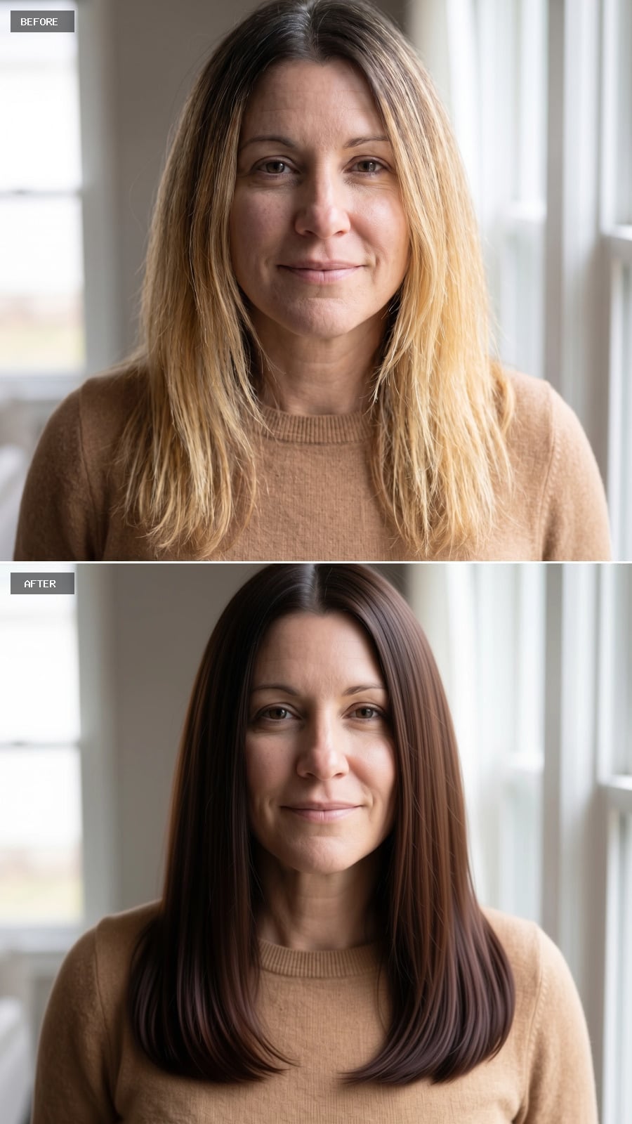 Chocolate Brown, Blunt Ends, and the Color That Finally Looks Intentional