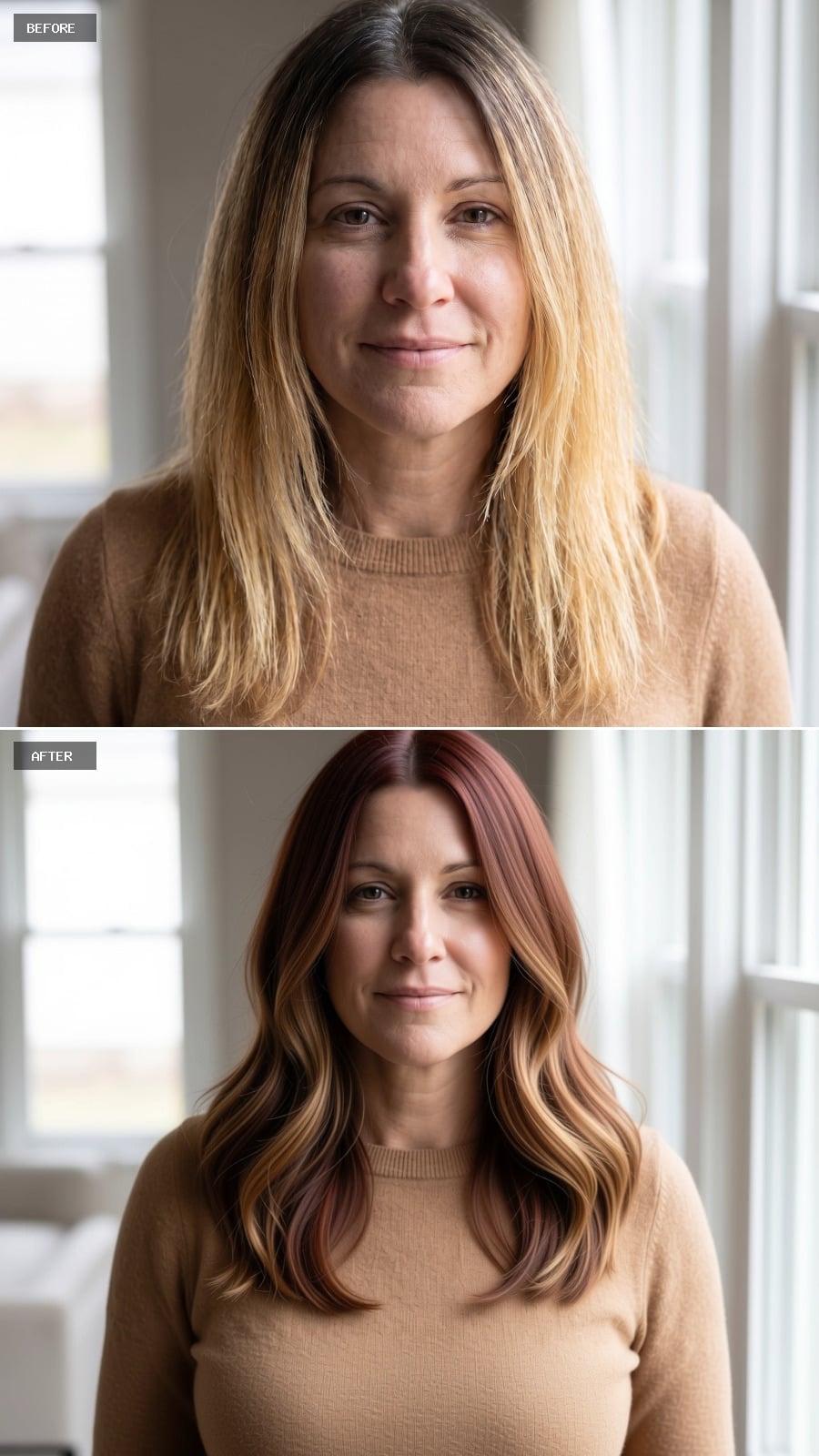 Copper-to-Caramel Balayage With a Pink Dimension Nobody Sees Coming