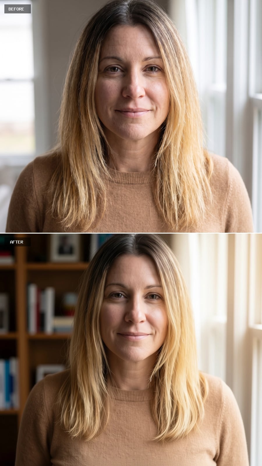 Natural Root, Blonde Length, and a Color Ratio That Finally Reads as Intentional